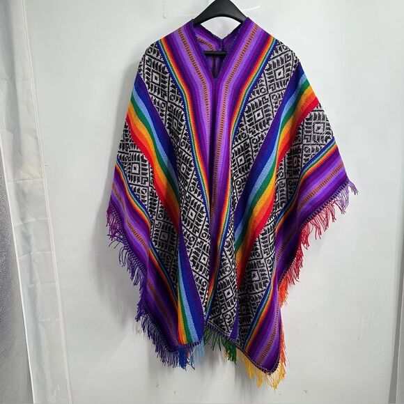 COLORFUL PONCHO - Picture 1 of 5